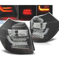 FANALI BMW E81 E87 04-07 NERO A LED BARRA