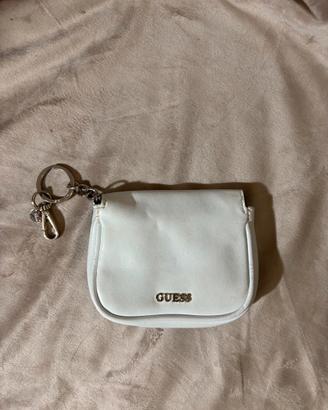 Pochette Mini Bag GUESS Colore Bianco con Gancio