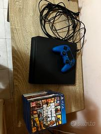 Ps4 Slim 1tb+ 1 joistick nacon+11 giochi