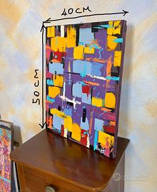 Opera pittorica variopinta su tela