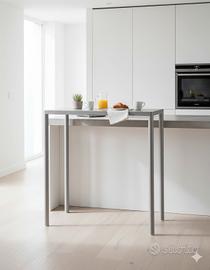 Tavolo Alto da Bar 100 x 50 cm in Metallo rettango