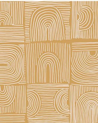 VEELIKE carta da parati adesiva geometrica gialla