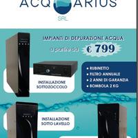 DEPURATORI D’ACQUA SENZA VINCOLI