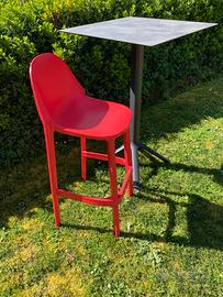 Tavoli e sgabelli per attività commerciale