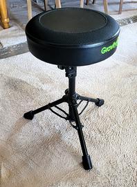 Sgabello rotondo per musicisti (altezza reg.)
