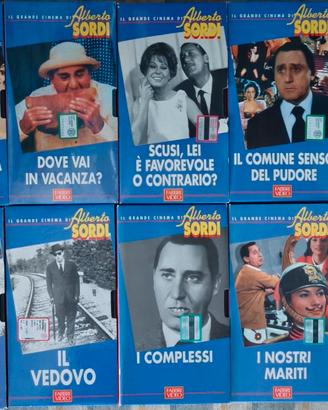 videocassette vhs Alberto Sordi