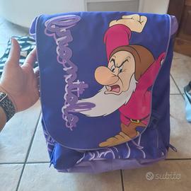 Zaino scuola Disney Brontolo – nuovo con cartellin