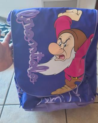 Zaino scuola Disney Brontolo – nuovo con cartellin