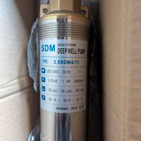 Pompa acqua sommersa pozzo 70m 750W 1CV 6300l/h