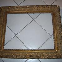 Cornice antica Liberty fine XIX sec legno gesso