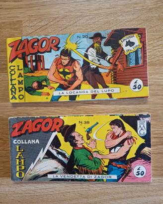 Fumetti striscia Zagor originali 1962/63 lire 50