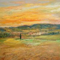 TRAMONTO SUL PAESAGGIO