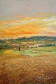 TRAMONTO SUL PAESAGGIO