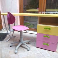 Scrivania colorata