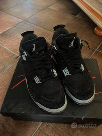 jordan 4 black canvas