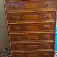 cassettiera settimino in legno