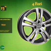 Cerchi in Lega Mak 15" per Smart