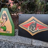 Insegna pubblicitaria.  Surf . Vintage.