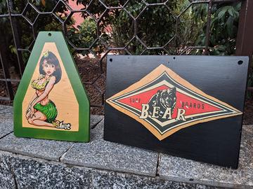 Insegna pubblicitaria.  Surf . Vintage.