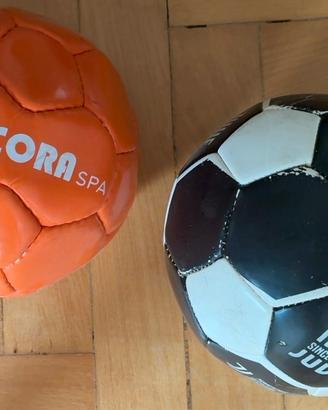 Lotto 2 palloni calcio Juventus e Marcora