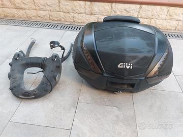 bauletto Givi v 47  monokey system con kit led