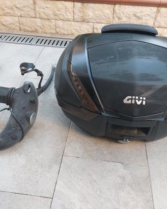 bauletto Givi v 47  monokey system con kit led