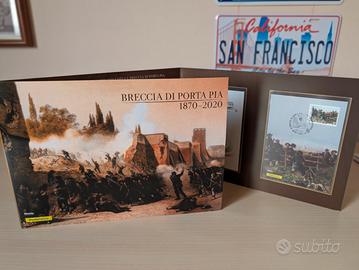 Folder 150 anni Breccia di Porta Pia bersaglieri