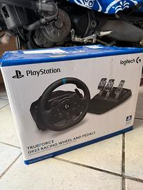 Logitech G923 TrueForce per PS4/PS5/PC, completo.