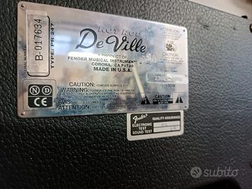 amplificatore valvolare faender Hot rod deville