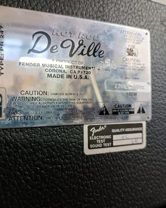 amplificatore valvolare faender Hot rod deville