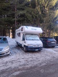 Camper mansardato  Fiat ducato 
