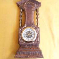 Orologio antico da tavolo ottone oro/bianco marron