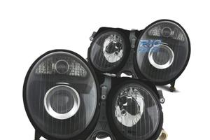 FARI PER MERCEDES CLASSE E W210 99-02 FONDO NERO