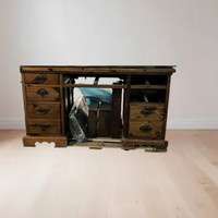 Scrivania legno massello