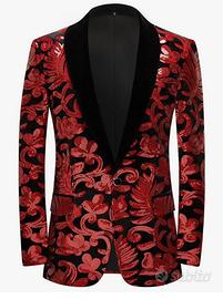 Giacca paillettes rossa