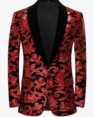 Giacca paillettes rossa