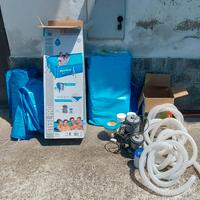 Piscina fuori terra bestway steel pro usata