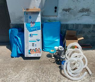 Piscina fuori terra bestway steel pro usata