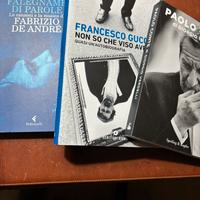 Tre libri  di cantautori(Andre,Guccini,Conte