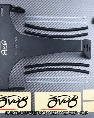 Portatarga DUCATI SBK 848 / 1098 / 1198 2007 2012