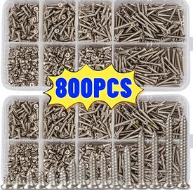 10 confezioni viti autofilettanti da 800 pezzi