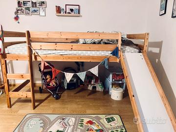 Letto a soppalco basso per bambini