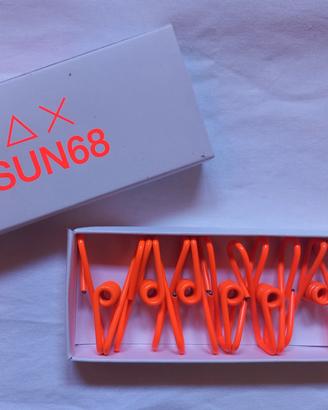 6 Clip SUN68 Arancioni fluo