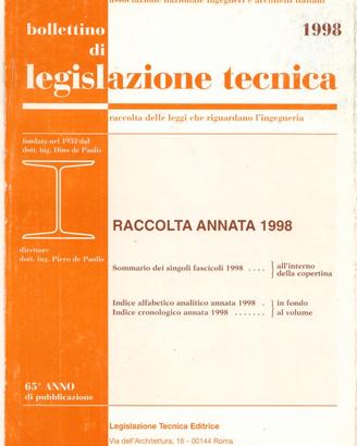 bollettino di legislazione tecnica