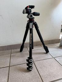 Treppiede Manfrotto 190 con testa MHXPRO-3W