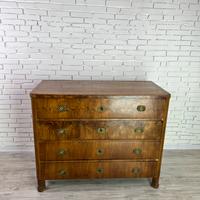 Comò Biedermeier in noce del 1800