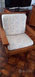 Poltrona in rovere stile rustico