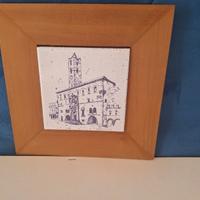 Quadro su mattonella ascoli piceno