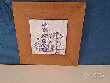 Quadro su mattonella ascoli piceno