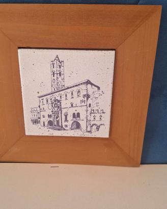 Quadro su mattonella ascoli piceno